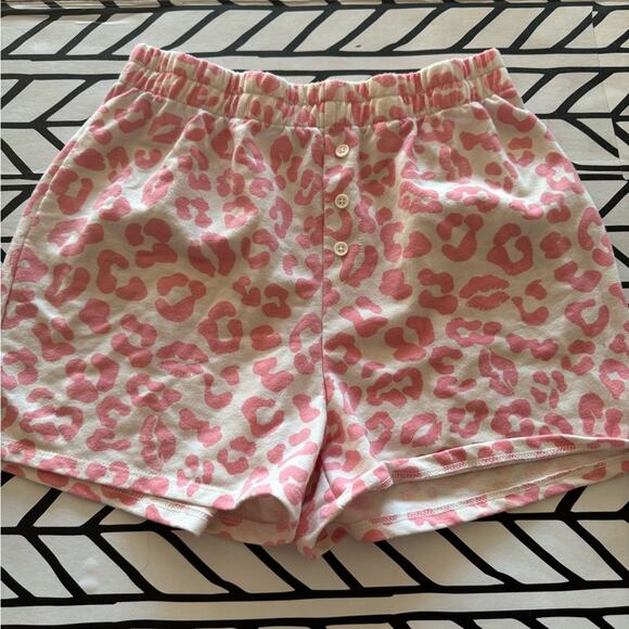 5/$20- Grayson Threads Sleepwear pink leopard print pajama set size medium - Picture 4 of 5